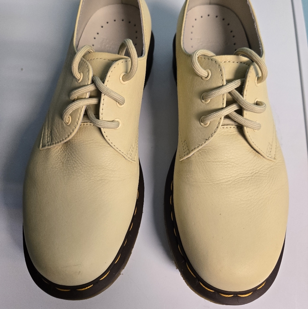 Dr. Martens Cream Leather Shoes